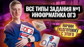 Все типы 1 задание ОГЭ информатика | Умскул