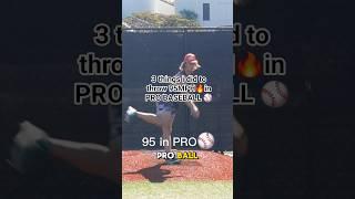 How I Threw 95 in PRO baseball ️ and 87 at 13years old