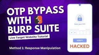 Bypass OTP Verification with Burp Suite (Response Manipulation Method) | Ethical Hacking @itspyguru