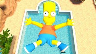 The Simpsons Bart & Marge Ragdoll Jumps & Falls (GMOD) Episode 433