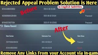 Remove any Lost Links From Your Account | Remove Number From Pubg | Rejected Appeal Solution is Here