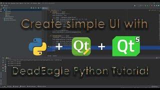 How to create Simple UI with PyQt5 & QtDesigner | Python Tutorial