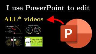 I use PowerPoint to edit all* videos (and hit 100k subs!)