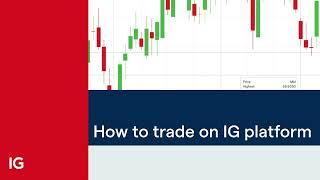 How to trade on the IG platform