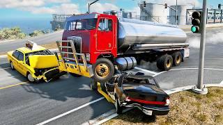 BEAMNG.DRIVE - Fuel Tanker Challenge: Aggressive Drive to the Refinery!