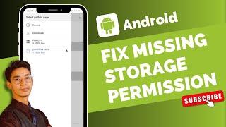 Storage Permission Not Showing - Easy Fix