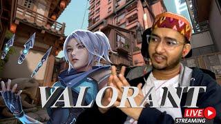 Valorant Compi Gameplay Live Grind - day 8|| Morning Friendsss || Gamewarrior