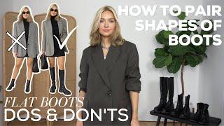 DOS & DON'TS OF STYLING BLACK BOOTS |  An in-depth guide on how to pair different shapes of boots