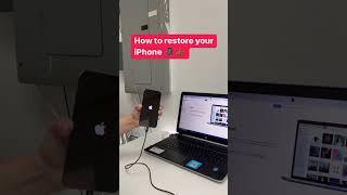 Quick iPhone Restore Trick #itunes #iphonerepair #shorts #guide #howto