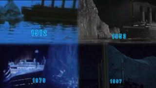 The Evolution of the Iceberg collisions in the Titanic movies (1912-2012)