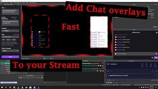 How to add a chat overlay to your twitch stream using obs and stream elements