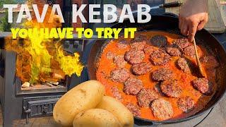 TAVA KEBAB | DELICIOUS MEET (BEEF/LAMB) CUTLETS IN HOMEMADE TOMATO SAUCE | COOK WITH EHTIRAM