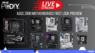 First Look Preview of ASUS Z890 Motherboards