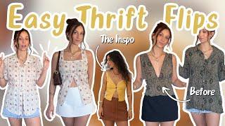 SEWING My Pinterest Outfit inspo (Easy Thrift Flips)