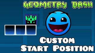 How to set a CUSTOM Start Position in Platformer levels | Geometry Dash 2.2 Editor Tutorials