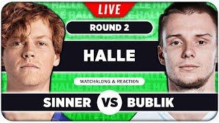 SINNER vs BUBLIK • ATP Halle 2025 • LIVE Tennis Watchalong