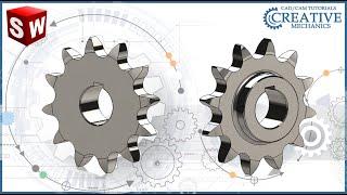 Solidworks tutorial. Sprocket in Solidworks.