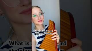 What people think is hard to play on Panflute? #panflute #flute #panpipes