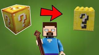 LEGO Minecraft: Стив и Лаки-Блоки 2023, Обзор!!!