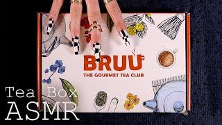 ASMR BRUU Tea Unboxing ( soft spoken, tracing, crinkles, tapping)