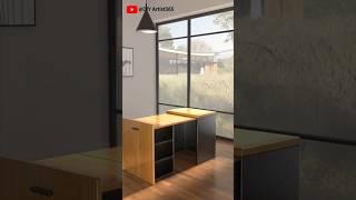 Solid wood folding desk #home #creativestyle#furniture