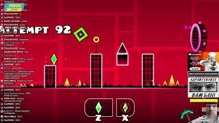 САМАРА ЕБА*АЯ ИГРАЕТ В GEOMETRY DASH