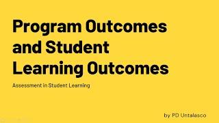 ASL Program Outcomes and Student Learning Outcomes