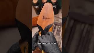 Gifennse Brown Oxford Coloring Process | Handmade Leather Magic L #leather #shoes #handmade