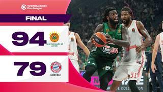 CLOSE BATTLE Turns Into a DOMINANT FINISH | Panathinaikos - Bayern | Basketball HIGHLIGHTS 24-25