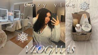 COZY WINTER NIGHT ROUTINE | building vanity , Hobbies, Healthy Habits , clean, hauls | Vlogmas!!!