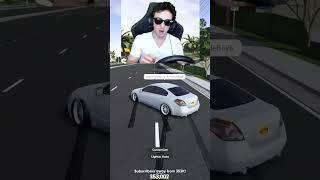 I hit these people while drifting using a steering wheel in Roblox