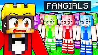 Mongo Has 100 CRAZY FAN GIRLS In Minecraft!