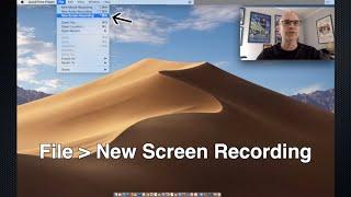 Recording Self and Screen on a Mac (QuickTime Player)