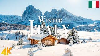 Winter Italy 4K Ultra HD • Enchanting Winter Italy, Scenic Relaxation Film with Calming Music.