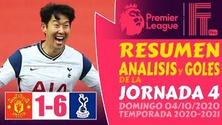 PREMIER LEAGUE (2020/21)  [Resumen LIGA INGLESA hoy] MANCHESTER UNITED vs TOTTENHAM (1-6) Jornada 4