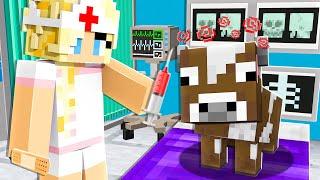 Saving our BABY ANIMALS as a NURSE! - Minecraft