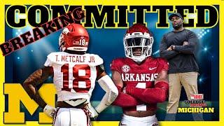 BREAKING: Arkansas DBs Tevis & TJ Metcalf have Committed to Michigan