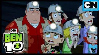 Problems In The Mineshaft | Ben 10 | Cartoon Network