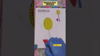 Coloring Badminton  with Oil Pastels Colors | Kids Series Little Coloring Book