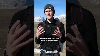 A Mesh Layer Is the Best Type of Baselayer for Hiking... #shorts #hiking #outdoors