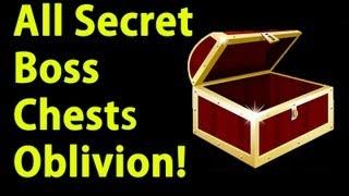 Oblivion - All Secret Boss Level Chests Locations (Daedra, Glass, Enchanted)!