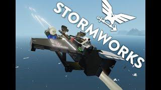 Обзор моего КРУТОГО военного самолета в Stormworks: Build And Rescue. My cool fighter in Stormworks