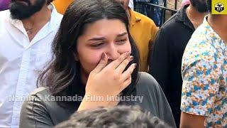 Sanvi Sudeep Emotionally Crying For Grand Mother | Sanvi Sudeep Crying| Kiccha Sudeep Daughter Video