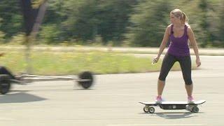 E-Skateboards, Landsegeln und Kitelandboarding im Test