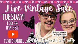 Live Vintage Sale Tuesday! Thrifter Junker Vintage Hunter & The Cult Of Vintage