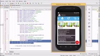 how to create Floating Action Button Example Tutorial Android Studio Material Designe
