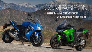 2016 Suzuki GSX-S1000F vs Kawasaki Ninja 1000 - MotoUSA