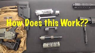 How the Rellim Arms Patented Multi Caliber, Multi Barrel Takedown System Works!!