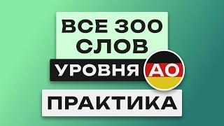 Все 300 немецких слов - практика. Учим немецкий язык c нуля.  Уровень A0. Немецкие слова