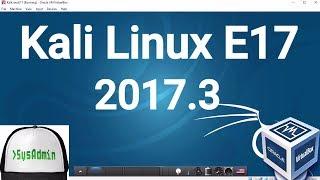 Kali Linux E17 2017.3 Installation + Guest Additions on Oracle VirtualBox [2017]